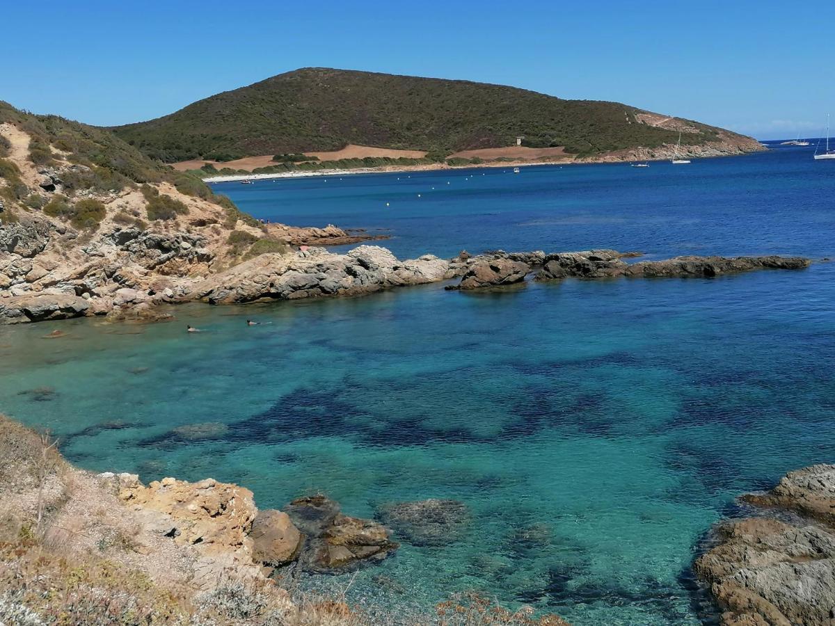Coin De Paradis Vue Dominante Sur Mer, Montagne Et Tour Genoise Avec Jacuzzi Pino Εξωτερικό φωτογραφία