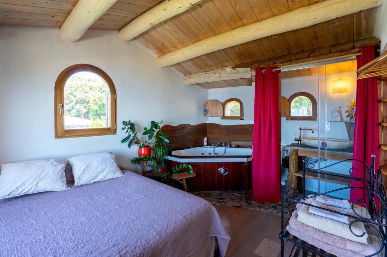 Coin De Paradis Vue Dominante Sur Mer, Montagne Et Tour Genoise Avec Jacuzzi Pino Εξωτερικό φωτογραφία